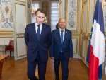 Leslie Voltaire visite Emmanuel Macron